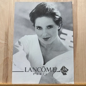 1990s Lancôme Paris Cosmetics Vintage Print Ad Beautiful Woman Skincare Makeup - Picture 1 of 5