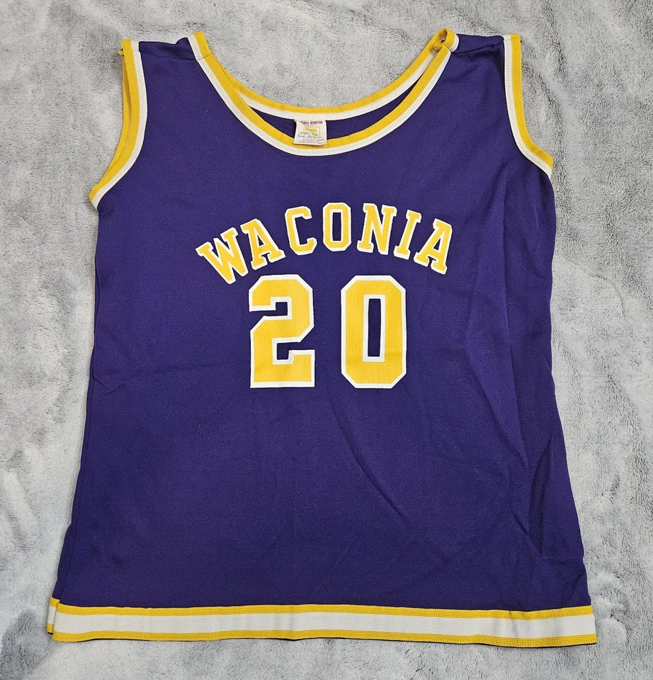 Camiseta deportiva de baloncesto vintage de los 80 Russell Athletic para niñas talla mediana (10-12) Foto 1 de 4