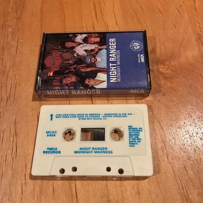 Night Ranger – Midnight Madness CASSETTE TAPE 1st US issue damn yankees winger Foto 1 de 3