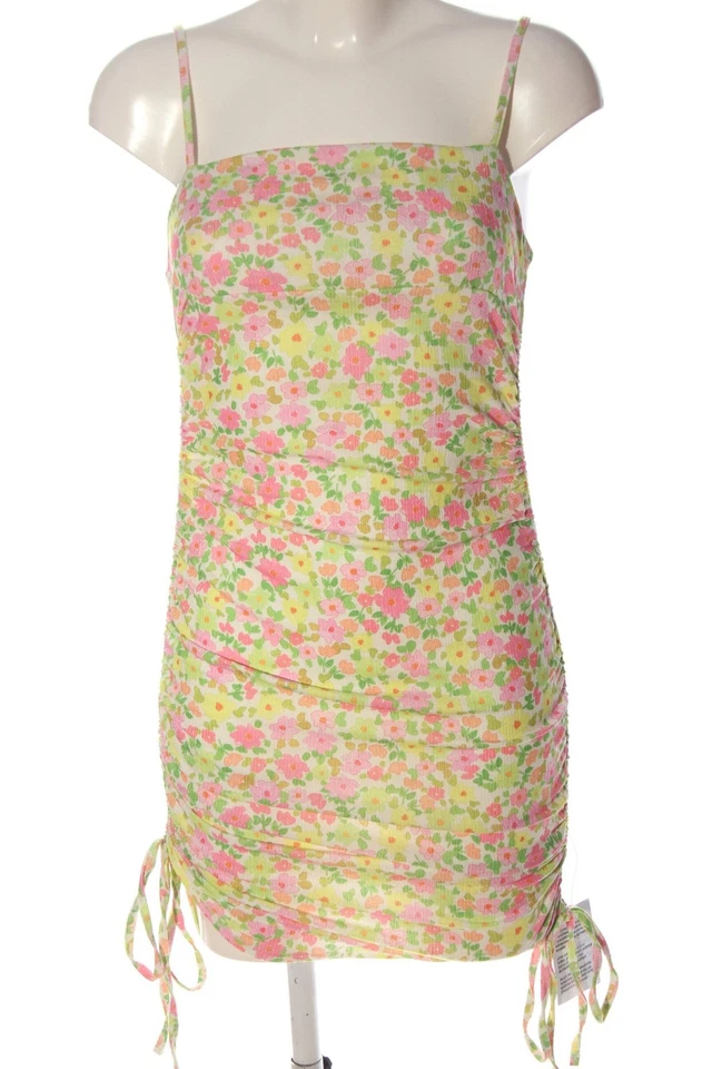 ASOS Mini vestido Mujeres Vestido Talla EU 36 rosa-amarillo pálido-verde - Imagen 1 de 4
