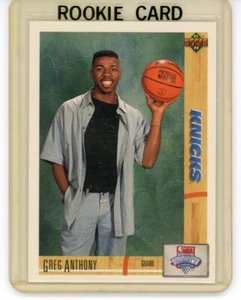 4-TARJETAS DE NOVATO^1991-Anthony^1991-Augmon^1993-Ellis^1991-Smith^Baloncesto^ - Imagen 1 de 11