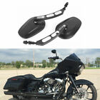 Pair Motorcycle Review Side Mirrors Edge Cnc For Harley Davidson Bobber Chopper