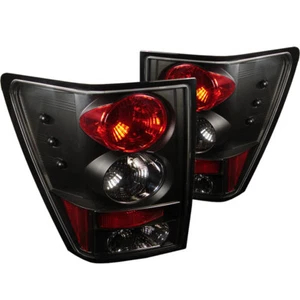 Juego de luces traseras traseras Fit Jeep 05-06 Grand Cherokee negras estilo euro - Imagen 1 de 3