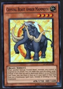 Yugioh Crystal Beast Amber Mammoth RYMP-EN044 Super Rare Unlim - LP - Bild 1 von 2