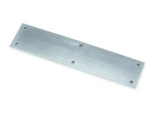 ROCKWOOD 70C.28 Door Push Plates, Aluminum, Dull Finish, Streak Free , 4" x16" - Picture 1 of 2