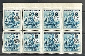 German stamps 1942 occ of Czechia BuM block Red Cross MNH 60+40h /5859 - Picture 1 of 1