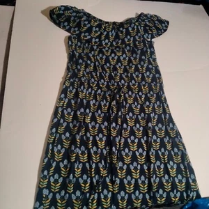 Style&co blue floral Cap sleeve Maxi dress medium women's 30 inches wide - Picture 1 of 9