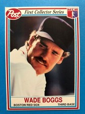 1990 POST COLLECTOR SERIES - WADE BOGGS - BOSTON RED SOX - #17