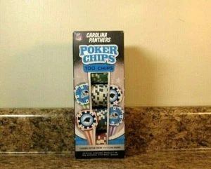 Carolina Panthers 100-Pc Poker Chips NFL Football Team Set NEW - Imagen 1 de 4