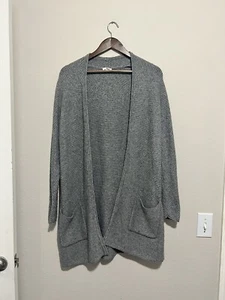 Pure J. Jill Damen-Strickjacke Gr. S grau offen vorne Stricktaschen - Bild 1 von 8