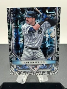 2024 Bowman Sterling - Austin Wells #BSR-49 - Sterling Silver Refractor /100 - Bild 1 von 3