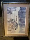 Htf 1986 Cheng Khee Chee Asian Snowy Mountain Caravan Fine Art Print Frame Ready