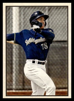 2019 Bowman Heritage Corey Ray  Prospect 53P-128 Milwaukee Brewers - Image 1 of 2