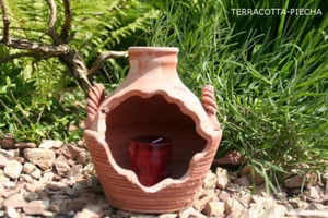 terracotta Krug terrakotta Amphore ca 20 cm h. x 17,5 cm br. - Bild 1 von 2