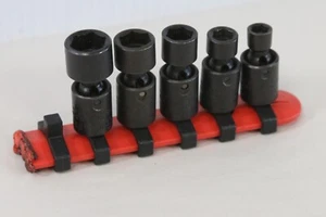 Mac Tools 1/4" Drive Swivel Shallow Impact Socket Set Standard 5 Piece Assorted - Picture 1 of 6