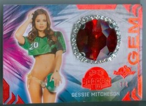 DESSIE MITCHESON "GEM CARD #1/1" BENCHWARMER SOCCER LIMITED 2022