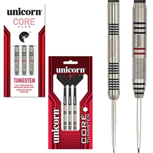 Unicorn Core / Core Plus Tungsten Darts Set 21g 23g 25g 27g grams Steel Tip - Picture 1 of 3