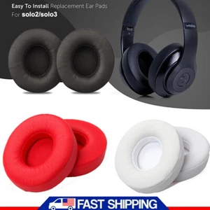 Replacement Ear Pads for Beats solo2/solo3 Wireless / Wired Earpad Cushion Cover - Picture 1 of 30