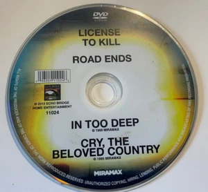 License to Kill, Road Ends, In Too Deep, & Cry, The Beloved Country (4-Movies) - Picture 1 of 2