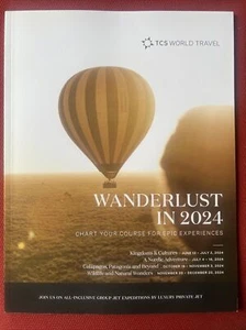 TCS WORLD Travel Catalog WONDERLUST IN 2024 Epic Experiences by Private Jet - Picture 1 of 3