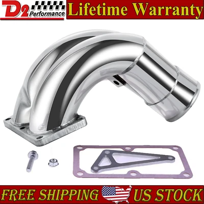 Codo de admisión crudo de acero inoxidable de 3,5" para Dodge 6,7 Cummins 07,5-18 diésel 6,7 L Foto 1 de 4