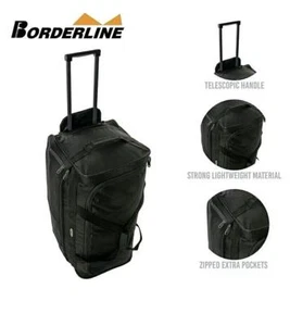 Large 3 Wheeled Holdall Bag Suitcases, Easy Roll Wheels Travel Luggage UK Seller - Picture 1 of 9