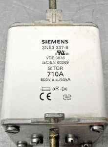SIEMENS 3NE3 337-8 SITOR 710A 900V 50kA FUSE - Picture 1 of 2