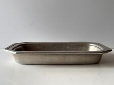 Vintage Wilton Pewter Cracker Butter Dish Tray Columbia PA U.S.A.