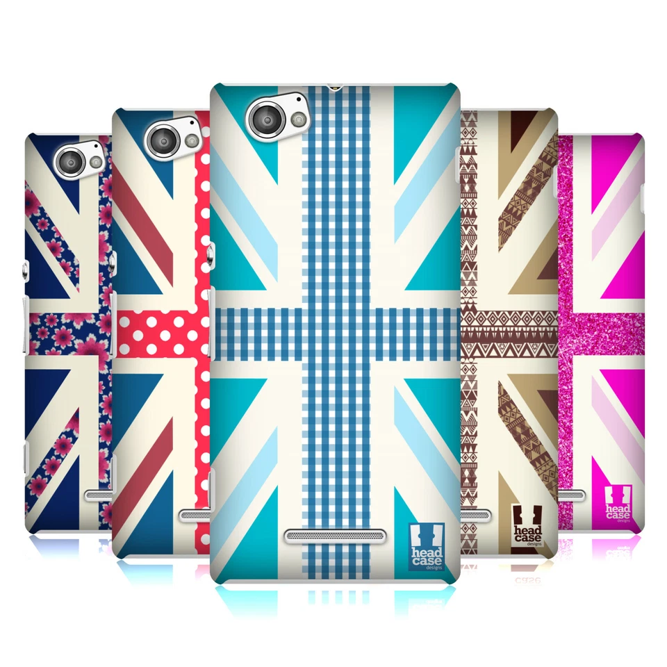 HEAD CASE DESIGNS UNION JACK FUNDA TRASERA Y PAPEL PINTADO PARA SONY XPERIA M/M DUAL Foto 1 de 4