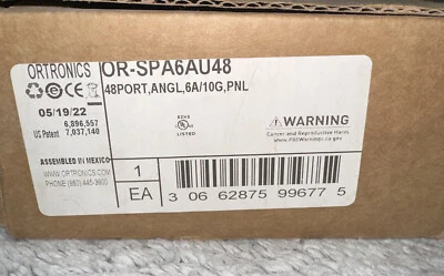 Ortronics CAT6A Angled 48 Port Patch Panel (OR-SPA6AU48) - Image 1 of 4