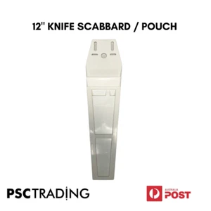 Butcher's 12" XL Flat Double Knife Pouch/Scabbard - Meat Worker - Butcher - Foto 1 di 3