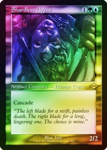 MTG Shardless Agent NM Retro Frame Etched Foil 423 Modern Horizons 2 Magic card - Picture 1 of 3
