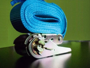 2 Spanngurte / Zurrgurte  mit Ratsche 4m Blau 25 mm 400 / 800 kg - Bild 1 von 6