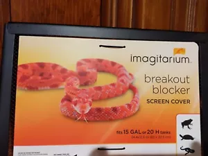 Imagitarium Screen Cover 15-Gal Tank Reptile Amphibian Breakout Blocker 12"x24" - Picture 1 of 4