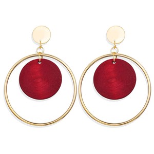 Pendientes Retro Hechos A Mano Geometría Circular Mezclada Pendientes Retro Hechos A Mano Geometría Circular Mezclada