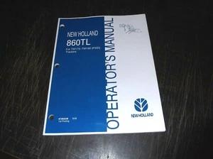 NEW HOLLAND 860TL TRACTOR LOADER  OPERATORS MANUAL TM175 TM190 TRACTORS - Picture 1 of 3