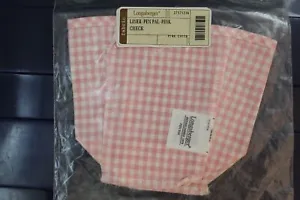 Longaberger Pink Check Gingham Pen Pal Basket Over the Edge Liner #27375236 NEW - Picture 1 of 4