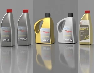 3d Printed 1/24 Scale Oil Bottles x5, For Scale Model Diorama - Picture 1 of 7