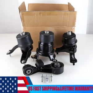 4Pcs Engine Motor & Transmission Mount Kit For Toyota Camry 2012-2017 Gas Engine - Foto 1 di 16