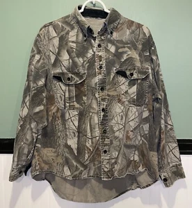 VTG 90s Camo Button Down Long Sleeve Shirt Men’s L Realtree Made In USA - Picture 1 of 14