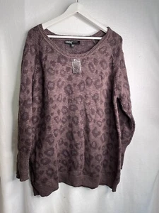 Edge By Jen Rade Women's Sweater NWOT animal print sweater XL - Picture 1 of 6