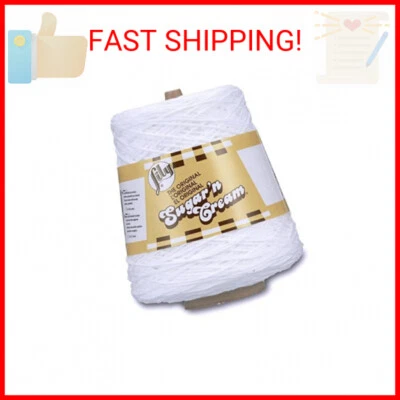 Lily Sugar'n Cream Cotton Cone Yarn, White , 1 Cone, 14 oz (Pack of 1) - Image 1 of 2