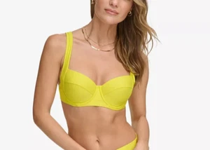 DKNY Women's Molded Underwire Bikini Bra Top $49 Size S - Picture 1 of 3