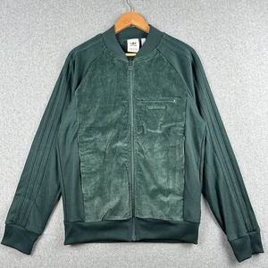 Chaqueta Adidas Universitaria Cremallera Verde Pana Para Hombre Verde Mediana Deportes Atléticos - Imagen 1 de 10