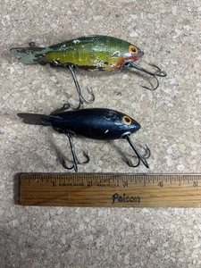 Zwei Vintage Bomber Angelköder seltene Farben. - Bild 1 von 2
