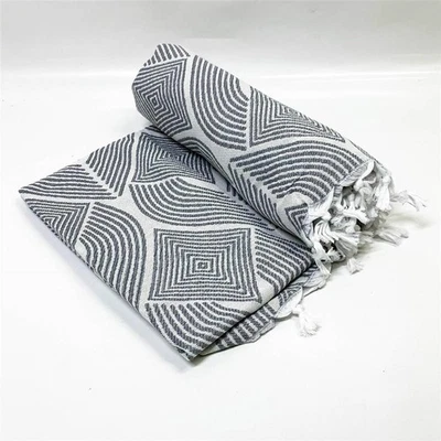 Swave Sofaüberwurf mit Fransen, große Tagesdecke 290 x 190 cm, Mehrzweckdecke, - Bild 1 von 4