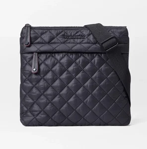 Borsa a tracolla MZ Wallace nera Metro Flat - Nuova senza etichette - Foto 1 di 19