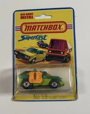 Vintage Matchbox Green Planet Scout #59 Superfast 1976 England Sealed - Image 1 of 4