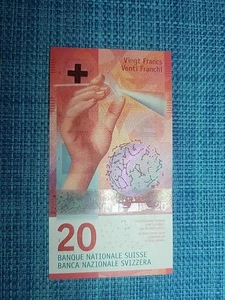 ๐จ๐ญ Switzerland 20 francs 2016 P-76d.3 unc Studer Maechler Banknotes 081025-14 - Picture 1 of 2