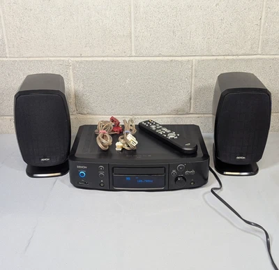 Denon S-81 D-S81 Micro Hi-Fi System w/ SC-S81 Speakers & Remote – Works, READ - Image 1 of 4
